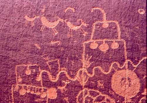 Petroglyphs South of Moab