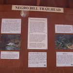Information Sign at Negro Bill Trailhead