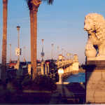 Stone Lion of the Bridge of Lions in St. Augustine, FL