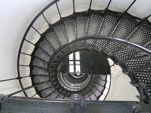 Looking Down the Spiral Staircase in the St. Augustine Lighthouse