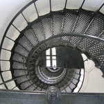 Looking Down the Spiral Staircase in the St. Augustine Lighthouse