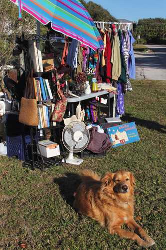 Merchandise at a Rummage Sale on Florida