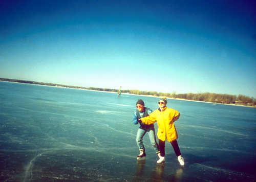 Ice Skating on Lake Champlain