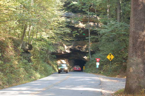 Waiting to Enter the Nada Tunnel