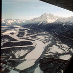 Aerial of Knik River Valley