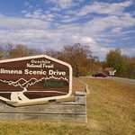 Welcome Sign for the Talimena Scenic Drive