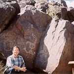 Strange "Starman" Petroglyphs at Petroglyph National Monument