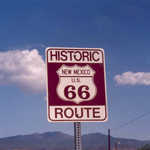 Historic Route 66 Road Sign