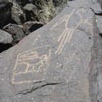 Bird in Flight at Petroglyph National Monument