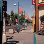 Streetside Route 66 Lamppost Signs