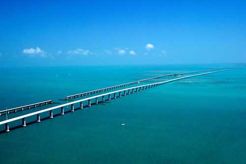 The Seven-mile Bridge in the Florida Keys