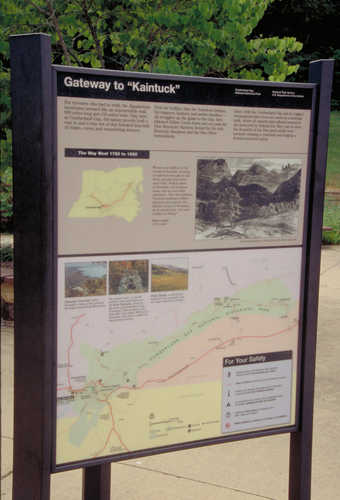 Gateway to Kaintuck Interpretive Sign