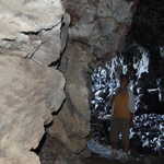Examining Lava Walls in Skull Cave