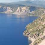 Mt Thielson over the Edge of Crater Lake