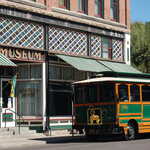 Trolley Before Baldwin Hotel Museum