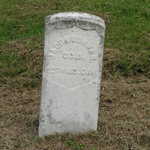 Union Tombstone at Gunnels Cemetery