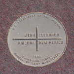 Four Corners Monument Marker Silver Seal