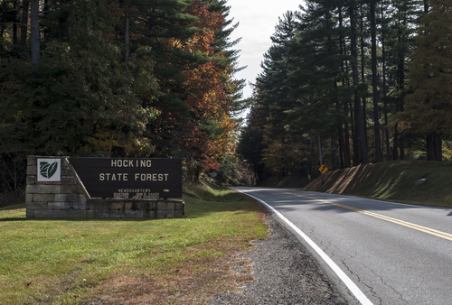 Hocking State Forest sign