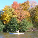 Canoeing on a Colorful Day