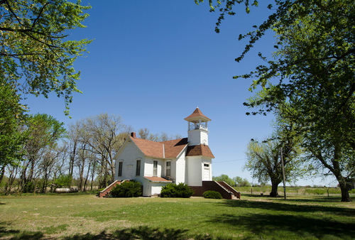 Mount Pleasant United Methodist Church in Stafford County, Kansas.