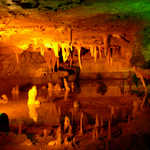 Stalagmites and Stalactites in Skyline Caverns