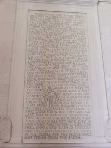 Passage of "Gettysburg Address"