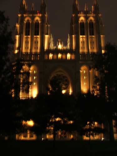 Washington National Cathedral at Night