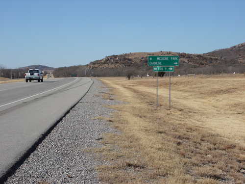 Wichita Mountains Community Directional Sign
