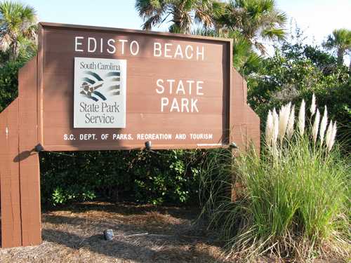 Sign for Edisto Beach State Park