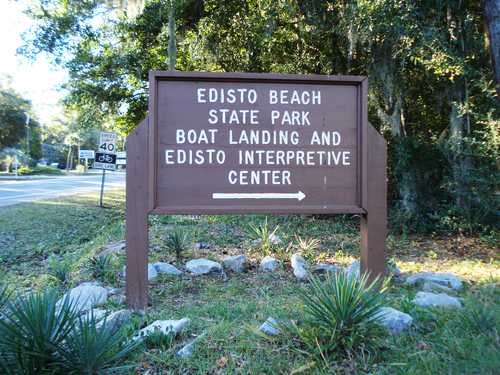 Edisto Beach State Park Interpretive Center Sign