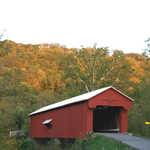 Busching Covered Bridge in Early Autumn