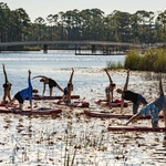 SUP Yoga on Western Lake on Scenic 30A in Walton County, FL