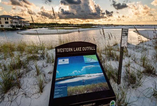 Western Lake Outfall in Grayton Beach State Park in Walton County, Florida