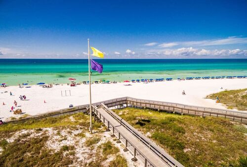 Beach day on the Gulf in Walton County, Florida