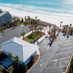 Aerial view of Regional Beach Access at Dune Allen Beach in Walton County, Florida