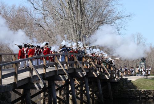 1-4The Old North Bridge Reenactment of April 19, 1775