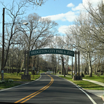 Bayshore Heritage Byway, NJ, Bridgeton City Park, Bridgeton – Entrance gate to Bridgeton City Park.
