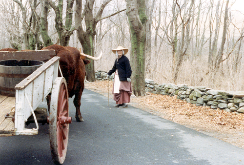 Farmer and Oxen Cart