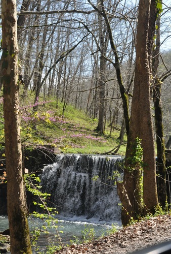 Waterfall over a CCC-built dam