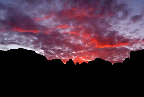 Sunset Over West Temple