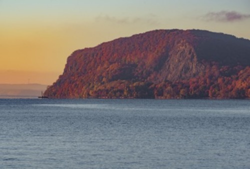 Palisades Scenic Byway NY - Hook Mountain from Hudson River