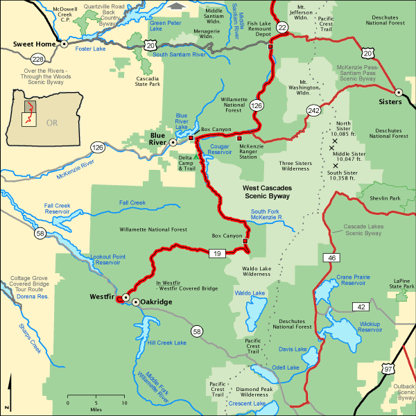 West Cascades Scenic Byway - Southern Section