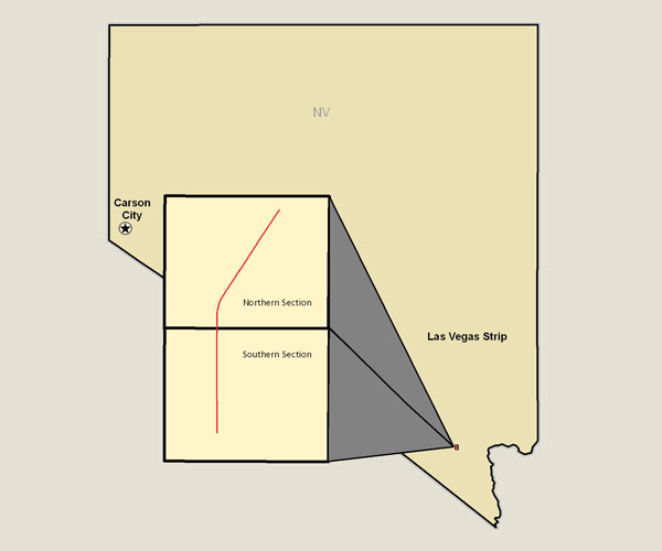 Las Vegas Strip, Map of Las Vegas Strip