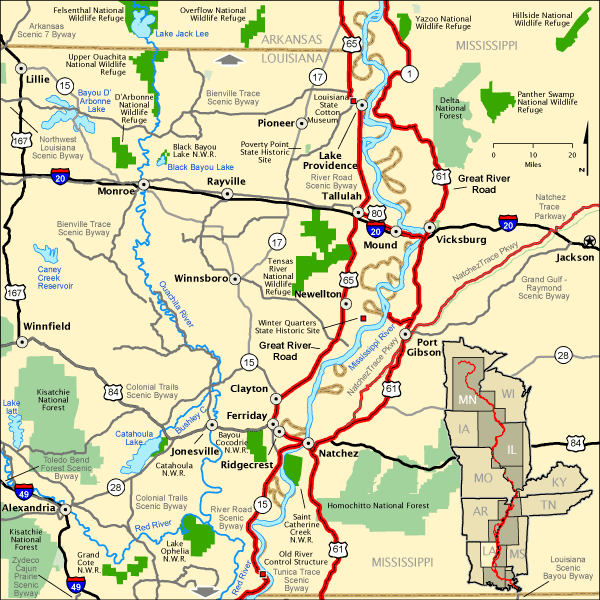 Savannah River Scenic Byway - Map