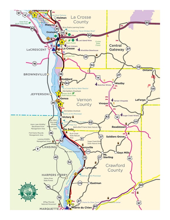 Wisconsin La Crosse/Vernon/Crawford Counties Area