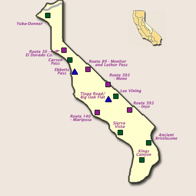 High Sierra Section Map