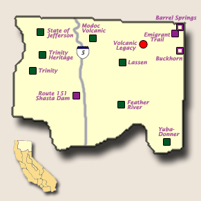 Shasta Cascade Section Map
