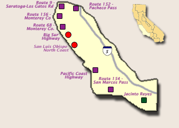 Central Coast Section Map