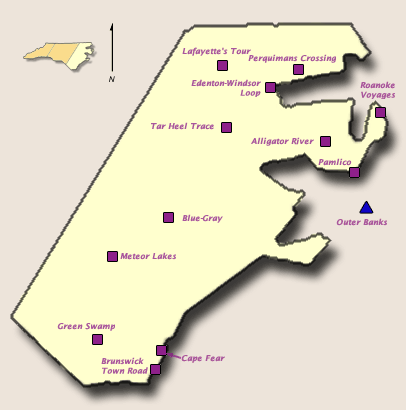 Coastal Region Features Map