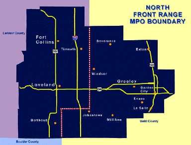 NFRMPO Boundary Map